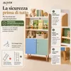 ALVIX, libreria per bambini NESTA 4 con 2 ante, libreria Anteprima dell’immagine prodotto 4