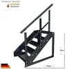 Escalera de acero con 5 escalones, independiente, altura de Vista previa de la imagen del producto 3