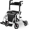 Uniprodo rollator Přepravní židle Pomůcka pro chůzi 2 v 1 Náhled obrázku produktu 15