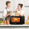 20L 700W Mini mikrovlnná rúra čierna/strieborná Ovládanie Náhľad obrázku produktu 9