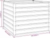 vidaXL Hochbeet Rostig 100x100x77 cm Cortenstahl Produktbild-Vorschau 7