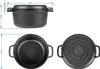 Browin 330527 Gusseisentopf mit Pfanne, 3,5 L / Schmortopf Produktbild-Vorschau 7