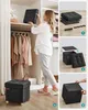 SONGMICS Sedací stolička, 37L, skládací sedací truhla, Náhled obrázku produktu 6