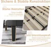 UISEBRT Lit plateforme en cuir 90 x 200 cm, tête de lit Voir les images du produit 4