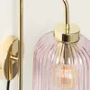 Wandleuchte aus Metall und Glas Belino Rosa Produktbild-Vorschau 2