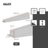 Dalsys Gefällekeil Dusche 120cm, Höhe 19mm, Links Silber Produktbild-Vorschau 2