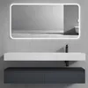 doporro Mobile Bagno Sospeso 150cm Antracite Opaco con Anteprima dell’immagine prodotto 6