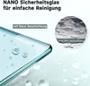 Close-up of a glass surface with water droplets, illustrating the difference between a nano-coated and uncoated surface. Podgląd zdjęcia produktu