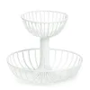 ZELLER Obst-Etagere 27416 mit zwei Ebenen, Metall, weiß, Produktbild-Vorschau 1