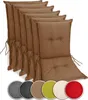 sunnypillow 6 Stück Gartenstuhlauflagen Niedriglehner 100 x Produktbild-Vorschau 1
