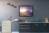 MuchoWow® Gerahmtes Poster Flugzeug über der Wolkendecke in Produktbild-Vorschau 3