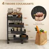 HOMCOM Desserte cuisine 5 niveaux, chariot de service, Voir les images du produit 3