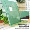 Serre Outsunny avec porte coulissante, 2 fenêtres, serre en Voir les images du produit 5
