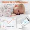 A sleeping baby is shown next to a graph illustrating noise levels, with a vacuum cleaner in the foreground. Náhled obrázku produktu