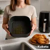 Kuketo | Silikonform Für Heißluftfritteuse 19,5 × 19,5 cm – Produktbild-Vorschau 4