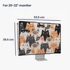 kwmobile Leinen Hülle kompatibel mit 20-22" Monitor - Produktbild-Vorschau 6