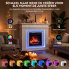 HOMAVO elektrische sfeerhaard – elektrische haard met Productafbeelding-voorbeeld 4