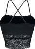 Forplay Top Damen Laced Top Bandeau schwarz Basics 90% Produktbild-Vorschau 2