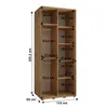Šatní skříň YVONA 1 - 110/60 cm, bílá / dub artisan / Náhled obrázku produktu 8