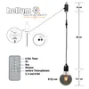 2er Set Hängelampe außen Batterie + Fernbedienung, G95, 9,5 Produktbild-Vorschau 6