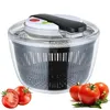 Schwarze kompakte Salatschleuder BPA‑frei mit Deckel Produktbild-Vorschau 1
