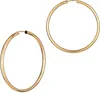 Paar 585 Gelbgold Creolen Ohrringen Ohrschmuck 2,5mm Rund Produktbild-Vorschau 2