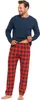 Langer Herren-Pyjama, Karierte Hose, Weihnachtsgeschenk, Produktbild-Vorschau 3
