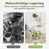 CMYbabee 4 Etagen Hölzern Metall Pflanzenständer Innen Produktbild-Vorschau 8