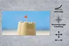 MuchoWow® Mauspad Mousepad Sandburg - Strand - Muscheln - Produktbild-Vorschau 2
