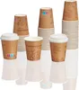 Kaffeebecher To Go 200ml mit Deckel - 200x Dunkelbraun Produktbild-Vorschau 1