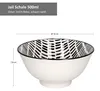 zestaw 6 misek Jail Bowl 500ml czarno-biała miska deserowa Podgląd zdjęcia produktu 4