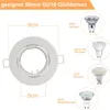 ZMH 6ER Set Einbaurahmen Weiß GU10 Einbaustrahler Rahmen Produktbild-Vorschau 2