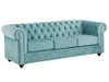 Sofa 3-Sitzer - Samt - Hellblau - CHESTERFIELD Produktbild-Vorschau 3