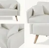 Collage of four close-up shots of a beige sofa. Anteprima dell’immagine prodotto