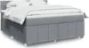 vidaXL Boxspringbett mit Matratze Hellgrau 180x200 cm Stoff Produktbild-Vorschau 2
