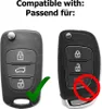 2X Auto Schlüssel Funk Fernbedienung Tastenfeld 3 Tasten Produktbild-Vorschau 2