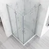 100 x 70 x 195cm Duschkabine Eckig Dusche Falttür 180º Produktbild-Vorschau 2