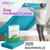 EllaTex Jersey Spannbettlaken 180x200–200x220 Baumwolle – Produktbild-Vorschau 2