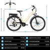 E-Bike Cityrad Urban-7 E-Fahrrad 460WH Pedelec, 36V 12,8 AH Produktbild-Vorschau 10