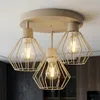 LUXOLAR Lampa sufitowa w stylu loft, beżowa, metalowa, z Podgląd zdjęcia produktu 1