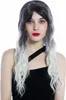 WIG ME UP Perücke lang stark gewellt Ombre dunkles Violett Produktbild-Vorschau 3