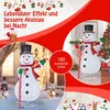 COSTWAY Bonhomme de neige LED 150 cm, décoration de Noël Voir les images du produit 2