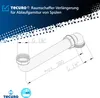 A technical drawing of a sink drain extension pipe with dimensions and branding. Produktbild-Vorschau