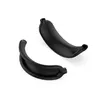 Two black silicone headphone band covers are shown on a white background. Produktbild-Vorschau