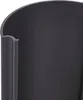 A close-up of a dark gray outdoor lamp base with a curved top and a decorative edge. Produktbild-Vorschau