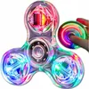 LED fidget spinner RGB, 3 režimy osvětlení, průhledný, Náhled obrázku produktu 1