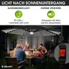 Alu Ampelschirm 300cm grau mit LED-Beleuchtung Produktbild-Vorschau 7