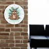 Faultier Meditation Wanduhr aus Alu Produktbild-Vorschau 8