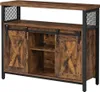 A product shot of a sideboard with sliding barn doors. Produktbild-Vorschau