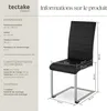 Chaises de Salle à Manger BETTINA Rembourrées Pieds en Voir les images du produit 6